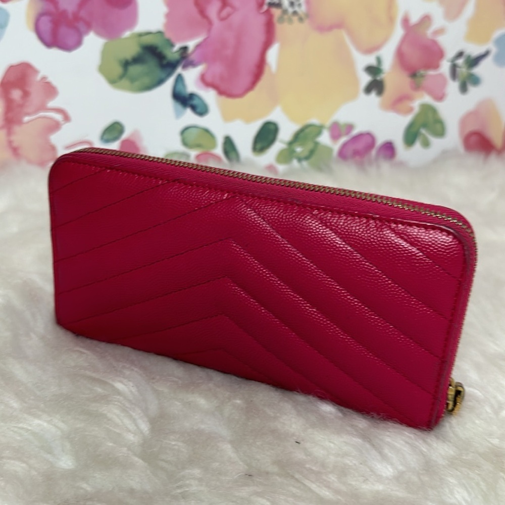 Authentic Ysl Round Zipped Long Wallet - image 6